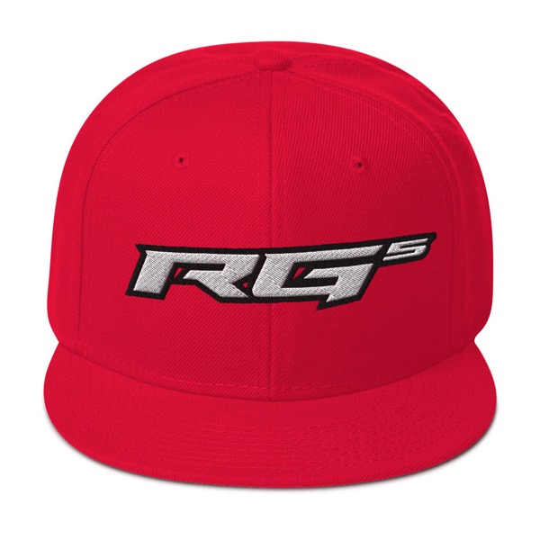 RG5 snapback hat, red